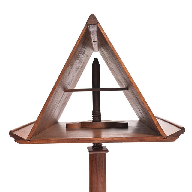 Antique Music Stand in Walnut, 1840 For Sale - Image 4 of 9