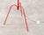 Red Vintage Red Tripod Floor Lamp, 1950s For Sale - Image 8 of 10