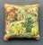 Late 20th Century Vintage Regency Pastoral Throw Pillow For Sale - Image 5 of 7
