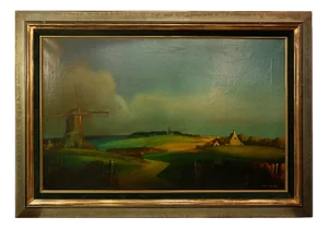 Staf Stientjes, Landscape, 20th Century, Oil on Canvas