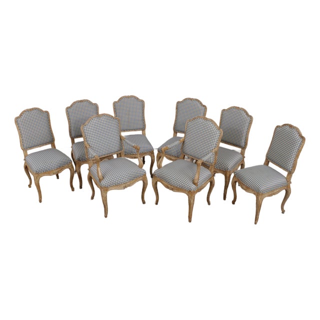 Set of 8 Minton Spidell Country French Dining Chairs For Sale