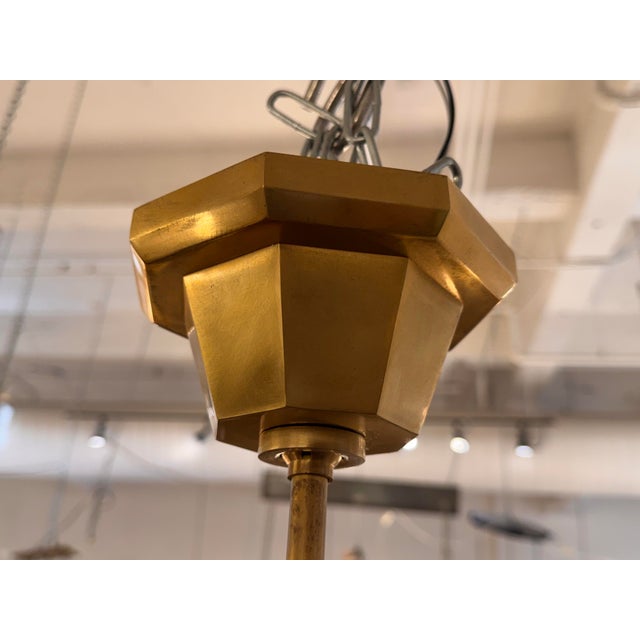 Thomas O'Brien for Visual Comfort Galahad Small Brass Chandelier For Sale - Image 12 of 12