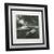 Framed Black and White Boat Photograph With Mirrored Frame For Sale