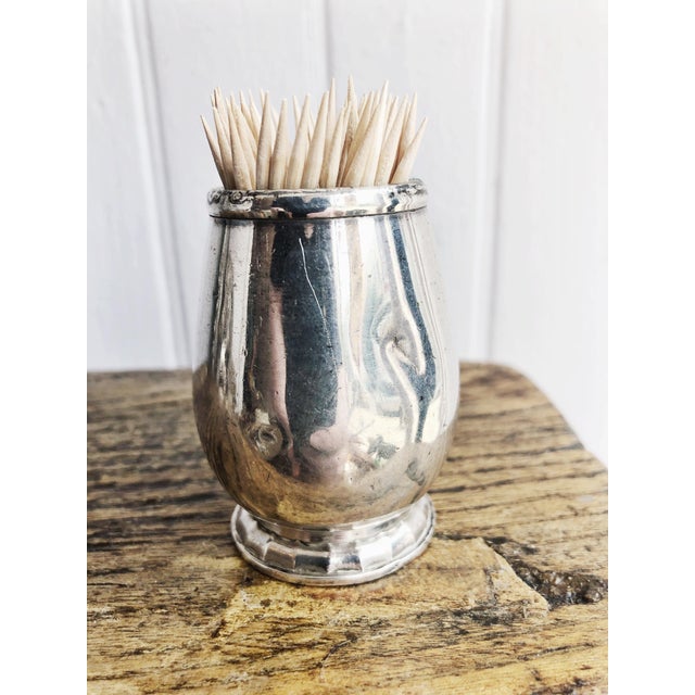 Antique Christofle Silver Plated Toothpick Holder From French Line Ocean Liner Chairish