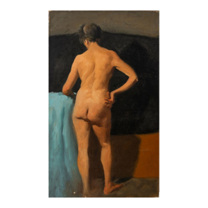 Brenden Berger Nude Woman Oil on Canvas, 1953