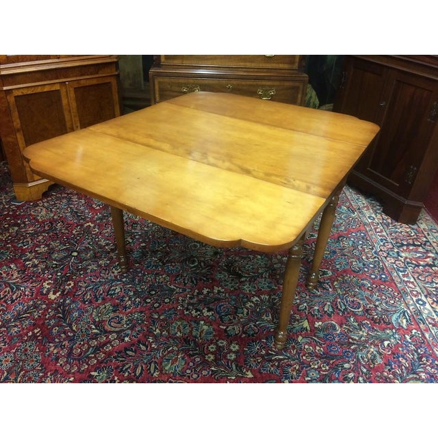 Antique Drop Leaf Table, Maple Dining Table For Sale - Image 9 of 11