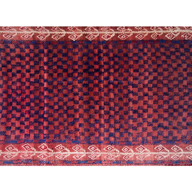 Mid 20th Century Vintage Persian Turkman Runner For Sale - Image 5 of 14
