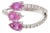 Natural 1.43 cts pink sapphire with 0.32 cts diamond ring in 18k gold For Sale