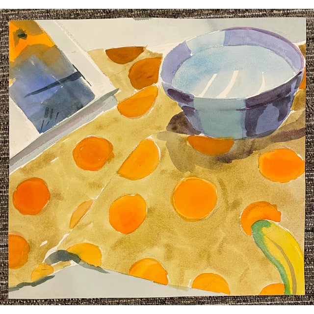 1980s Doris Gianini DeFord Watercolor Landscape For Sale - Image 4 of 4