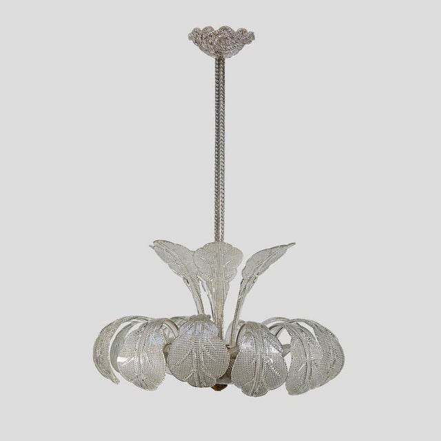 Glass Vintage Italian Hanging Light by Barovier & Toso, 1950s For Sale - Image 7 of 7