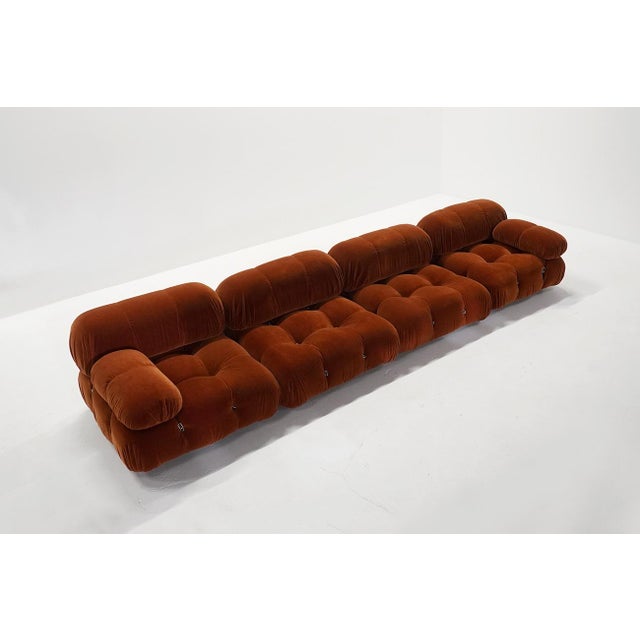 Mid-Century Modern Camaleonda Sofa in Mohair Fabric by Mario Bellini for C&B Italia, 1970s, Set of 4 For Sale - Image 3 of 14
