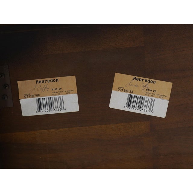 Henredon French Style Walnut Dining Room Table For Sale - Image 18 of 18