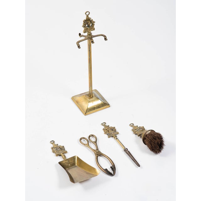 English Tabletop Nautical Fireplace Tool Set Chairish