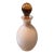 Mid Century Italian Blush Opaline Glass Decanter With Amber Stopper For Sale