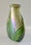 Asparagus A Vintage Art Nouveaux-Style, Signed Iridescent Thick and Solid "Feather," Vessel/ Vase For Sale - Image 8 of 18