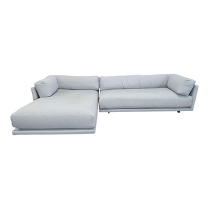 Blu Dot Sunday Modern Light Gray Sectional Sofa With Chaise