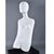 Modern Minimalist White Life Size Figural Sculpture on Black Pedestal Base For Sale - Image 11 of 13