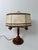 Hollywood Regency Brown Bouillotte Suede Table Lamp from Lederlux, 1970s For Sale - Image 3 of 18