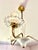 Small Glass and Brass Chandelier, 1950 For Sale - Image 3 of 12