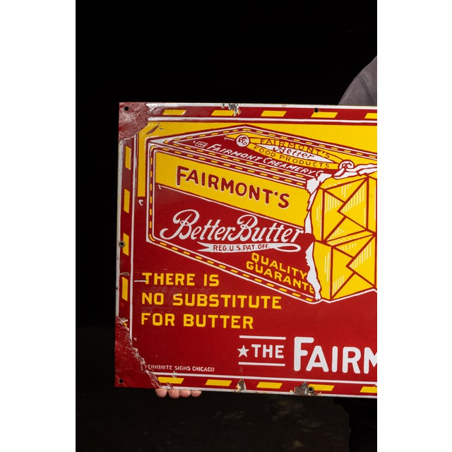 Vintage Fairmont's Better Butter SSP Sign For Sale - Image 4 of 12