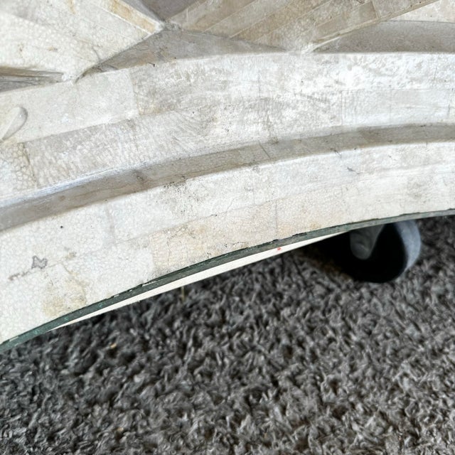 Postmodern Sculpted Tessellated Stone Coffee Table Base For Sale - Image 11 of 11