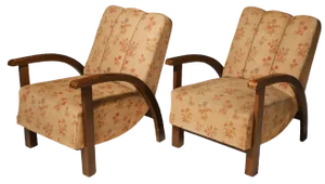 Set of Art Deco Armchairs, Central Europe, 1930s