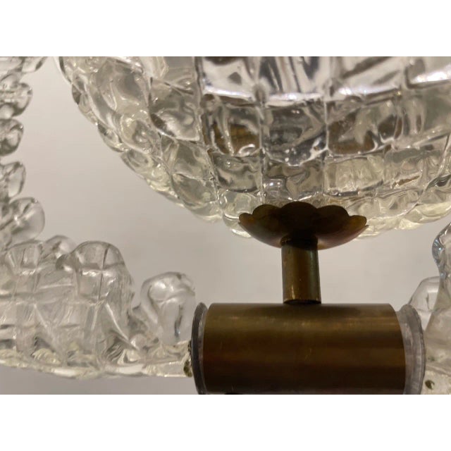 Murano Glass Pendant Light by Ercole Barovier, 1940s For Sale - Image 11 of 13