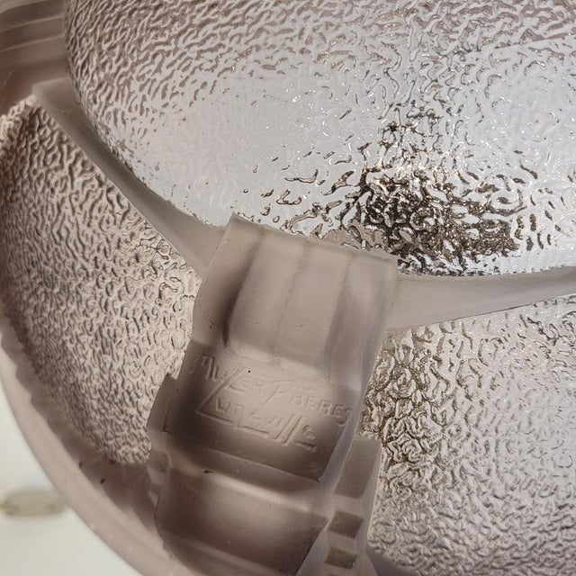 Art Deco Table Lamp in Bronze and Bent Glass from Muller Fréres, Luneville, France, 1930s For Sale - Image 17 of 18