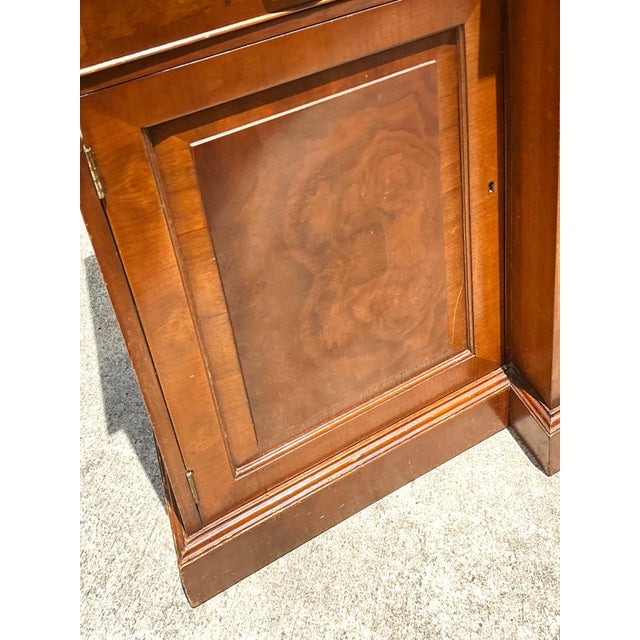 Brown Vintage Flame Mahogany Sideboard Cabinet For Sale - Image 8 of 14