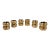 Vintage Sculptural Brass Napkin Rings – Set of 12 For Sale