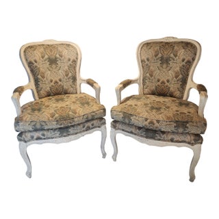 1960s Pair of Louis XV Armchairs For Sale