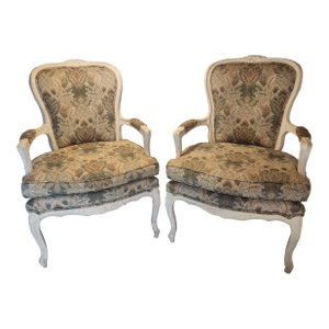 1960s Pair of Louis XV Armchairs