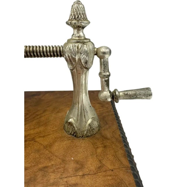 Antique French Mechanical Wine Pourer Silverplate Barware Wine Taster For Sale - Image 9 of 12