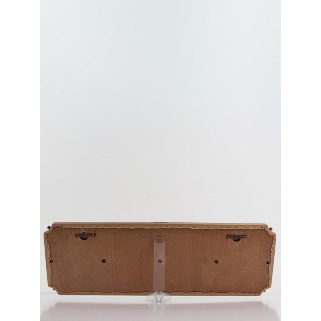 Mid-Century Modern Italian Wall Coat Rack with Brass Oval Frames , 1960s For Sale - Image 16 of 18