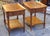 Mid 20th Century Pair John Widdicomb Walnut and Burl Single Drawer Tiered Side Tables For Sale - Image 11 of 18