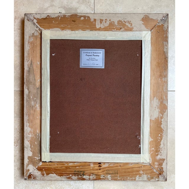 Peter Keil 1967 Original Peter Keil Painting Framed For Sale - Image 4 of 4