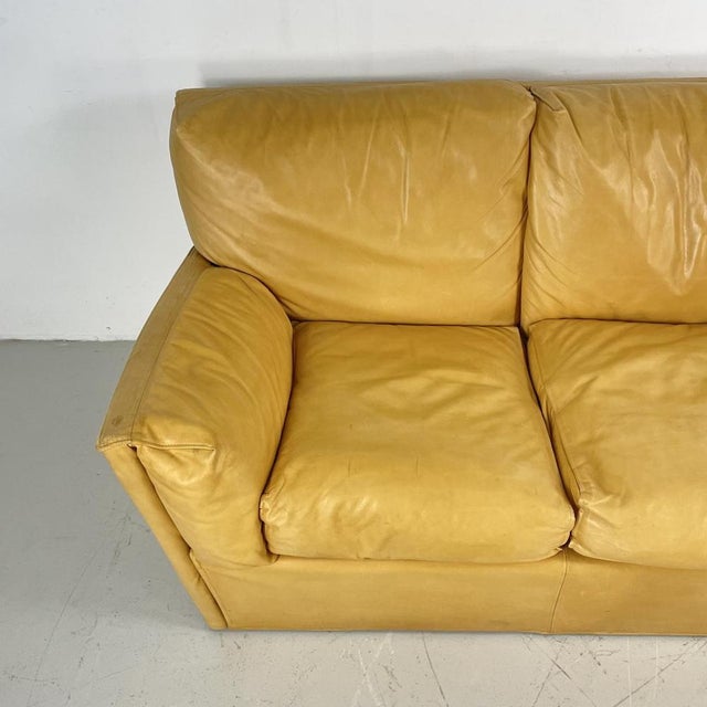 Animal Skin Italian Leather 2 Seater Sofa, 1980s For Sale - Image 7 of 13