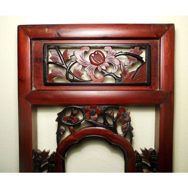 Brown Early 19th Century Antique Chinese Screen PanelsCunninghamia Wood - A Pair For Sale - Image 8 of 11