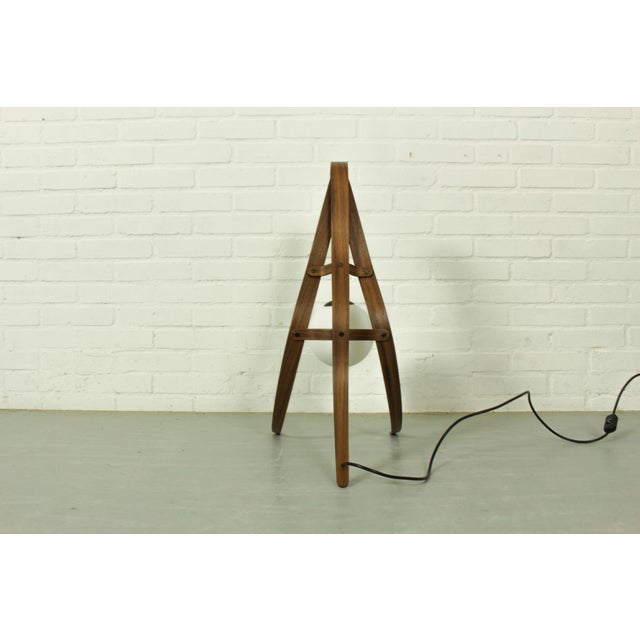 Mid-Century Modern Sculptural Table Lamp with Globe, 2010s For Sale - Image 3 of 11