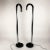 Vintage Italian Floor Lamps in Lacquered Iron and Chromed Metal, 1970s, Set of 2 For Sale - Image 6 of 9