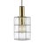Handmade Glass and Brass Octagonal Pendant Light from Limburg, 1960s For Sale - Image 6 of 6