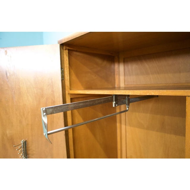 Wood Art Deco Compact Wardrobe in Walnut, 1930s For Sale - Image 7 of 10