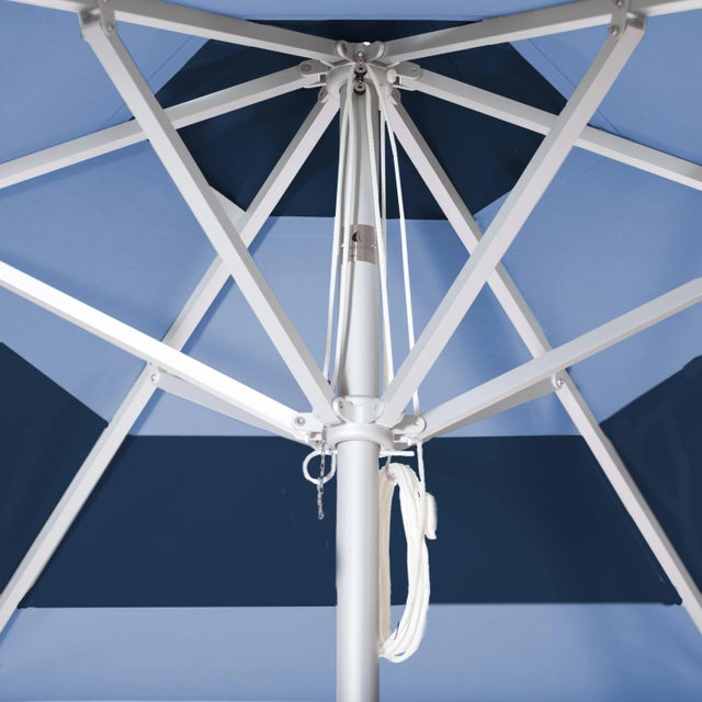 Contemporary Kauai Surf 9' Patio Umbrella, Navy Blue & Robin's Egg Blue For Sale - Image 3 of 4