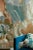 Harlequin Harlequin Foresta Wallpaper in Baked Terracotta/Cerulean - a Sample For Sale - Image 4 of 4