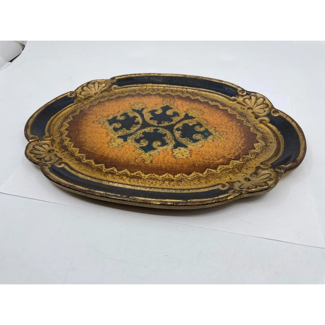 Florentia Vintage Florentia Italian Decorative Tray -Made in Italy For Sale - Image 4 of 5