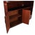 Brown Art Deco Style Mahogany 3 Piece Cabinet With Mirror and Floating Bar For Sale - Image 8 of 8