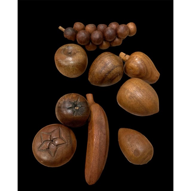 You are viewing a tall 3-tiered lazy susan/Epergne in an island style motif. Includes 9 pieces of hand carved wood...