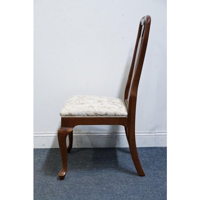 Wood Ethan Allen Georgian Court Collection Traditional Queen Anne Style Splat Back Dining Side Chair 11-6400 For Sale - Image 7 of 11