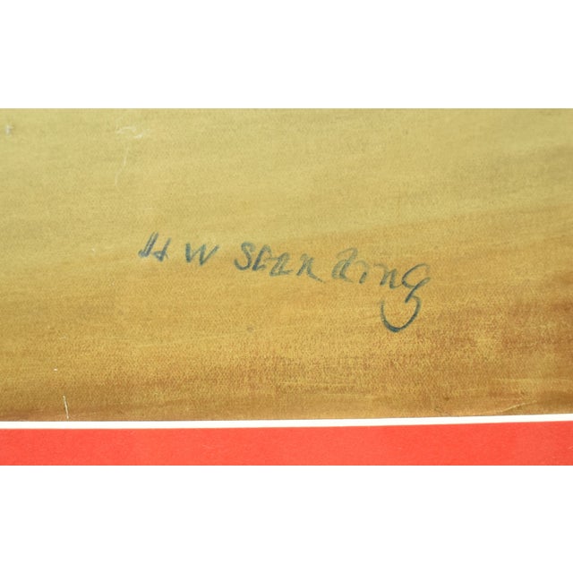 Art Sz: 14 1/2"H x 21 1/4"W Frame Sz: 20 3/4"H x 27 3/4"W Henry William Standing (British,1894 -1931)