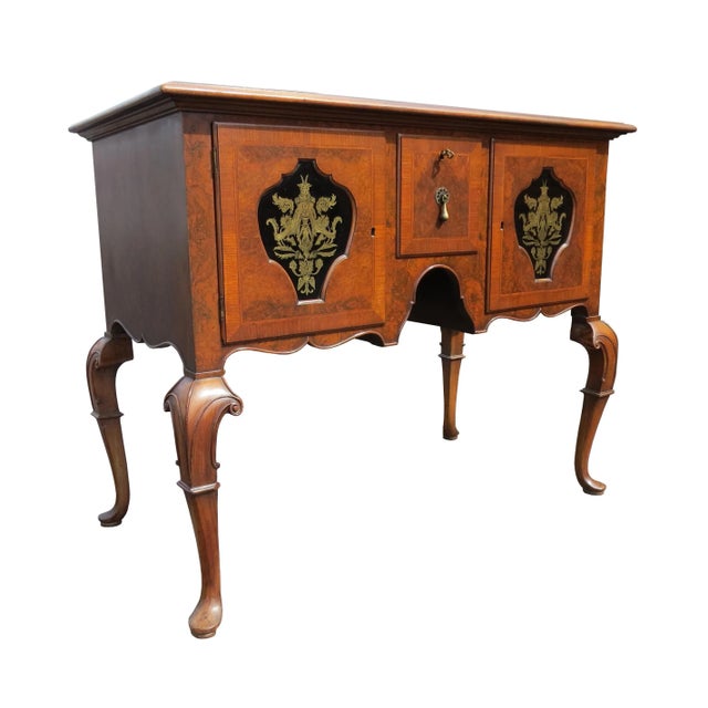 1920s Chippendale Tobey Furniture Company Walnut And Burl Lowboy Chairish